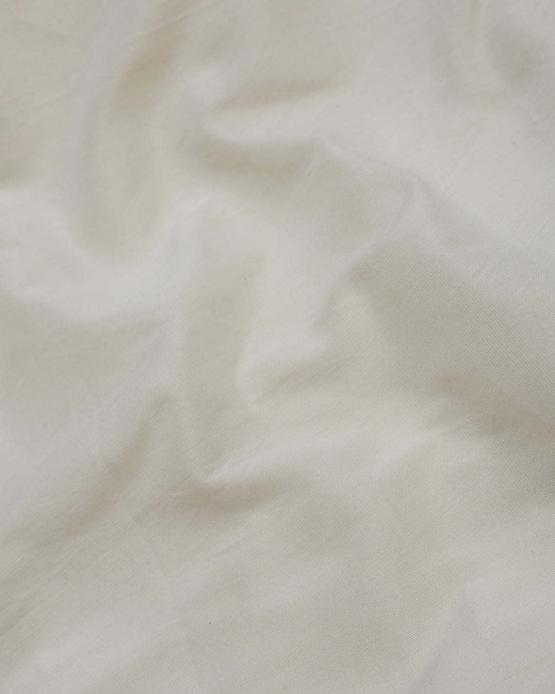 White Striped and Embroidered Chanderi Silk Unstitched Dress Material Suit