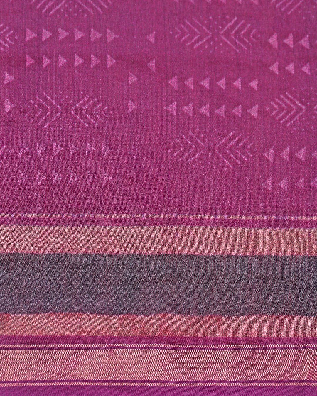 Magenta Vanya Maheshwari Ajrakh Unstitched Dress Material Suit