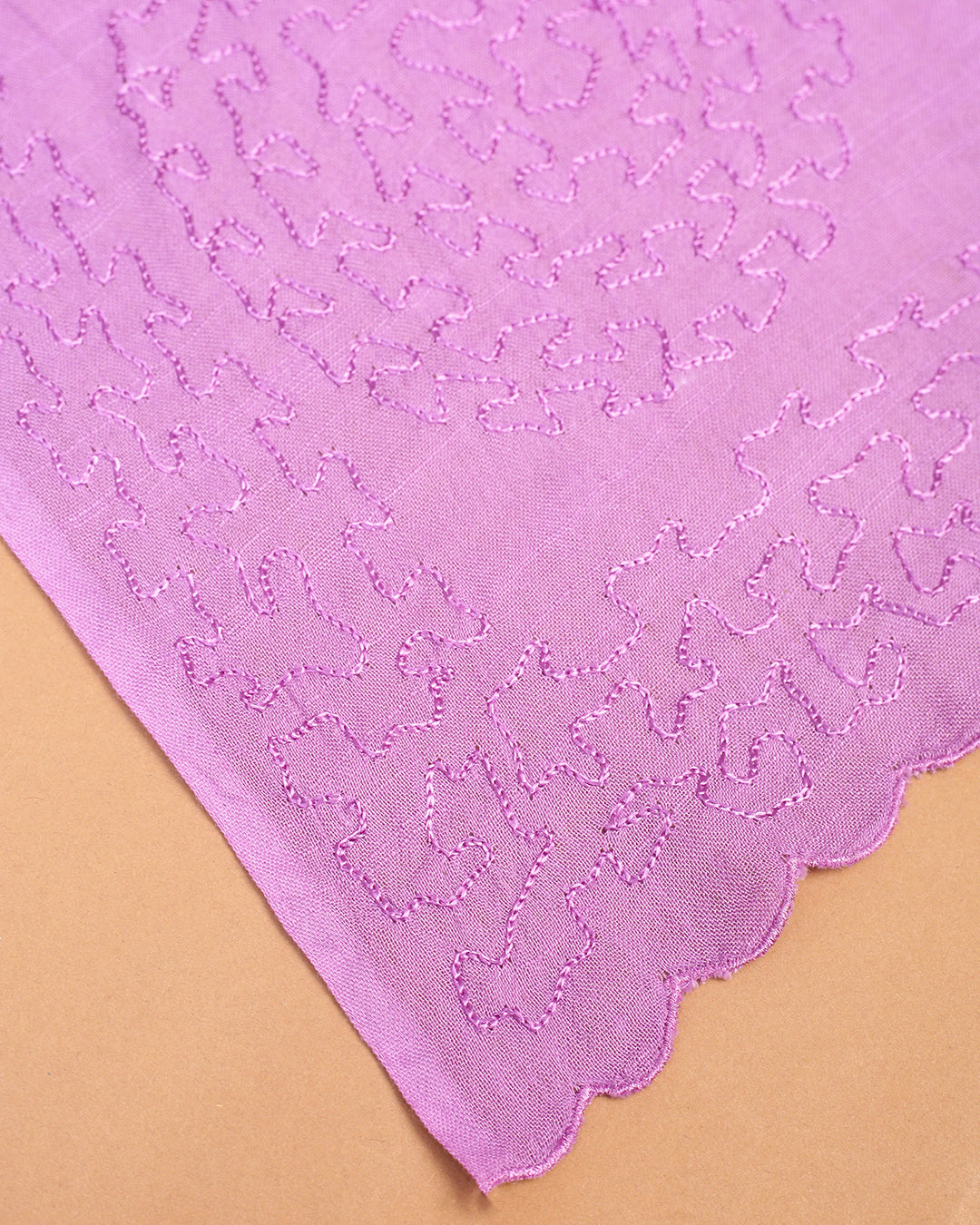 Mauve Mist Bhagalpuri Ensemble Unstitched Dress Material Suit