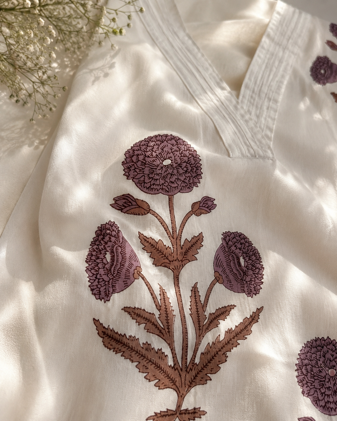 Mughal print kurta pant set