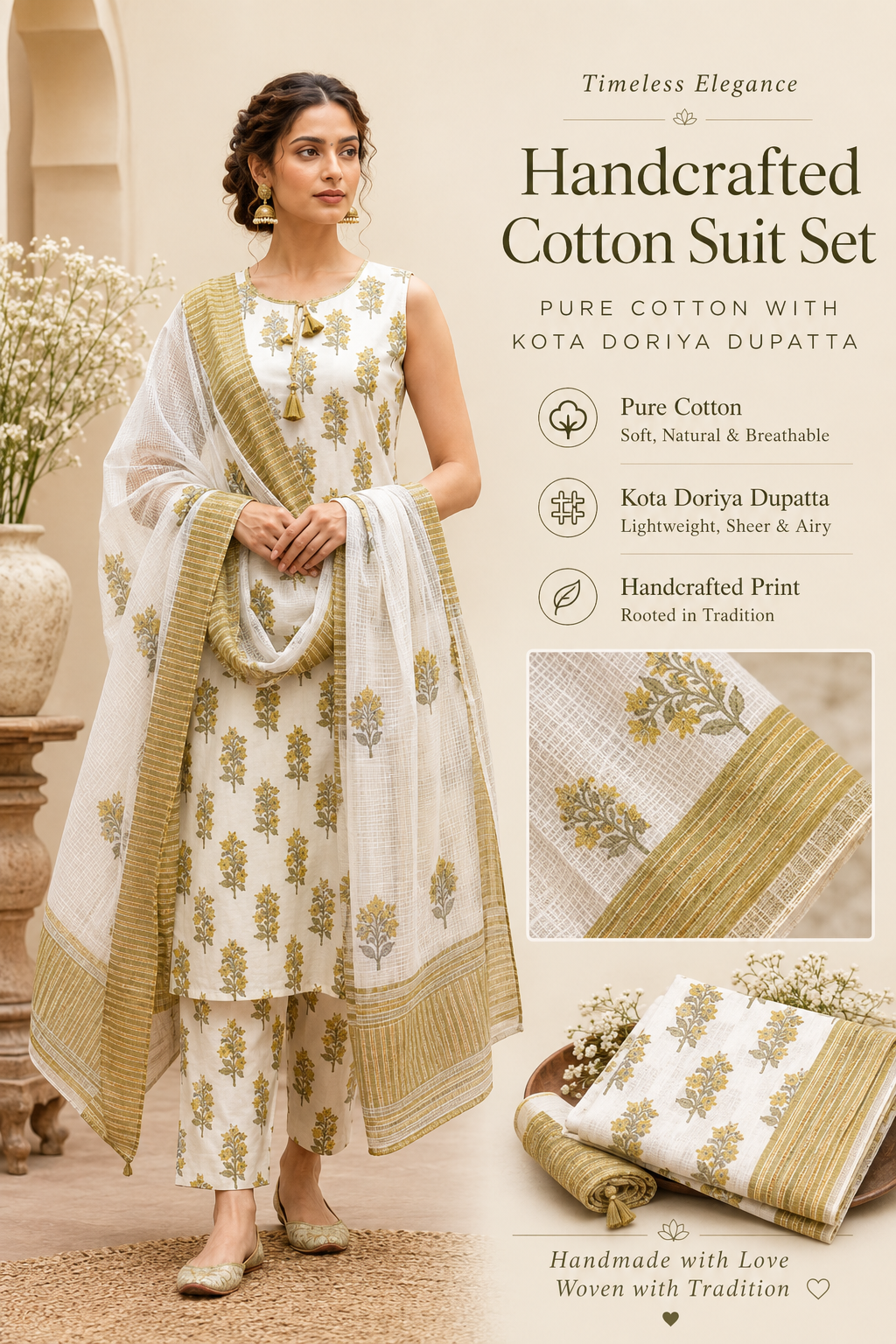 Dhani Cotton suit set
