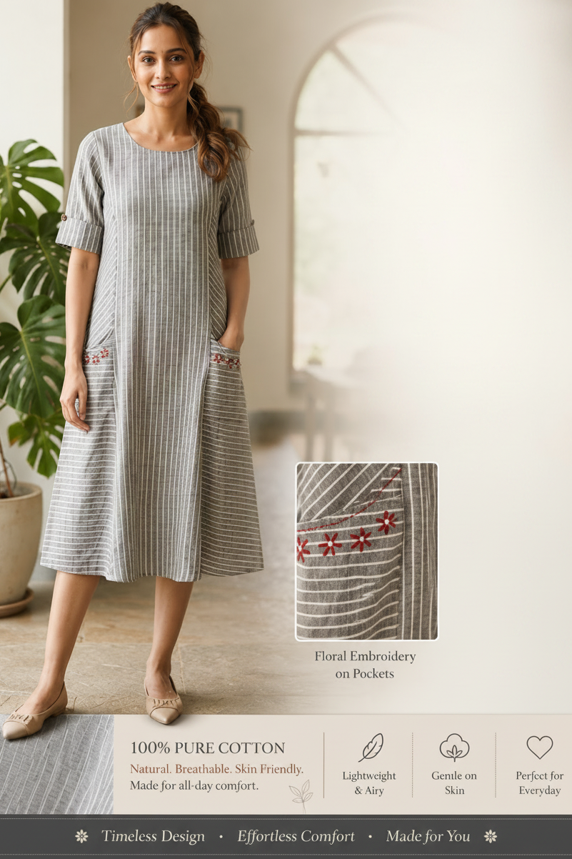 Khadi Cotton dress