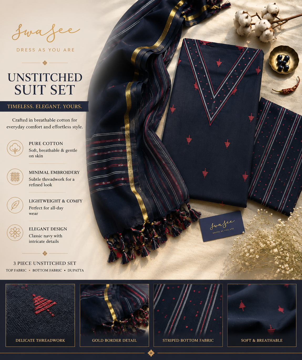 Handloom Cotton Set