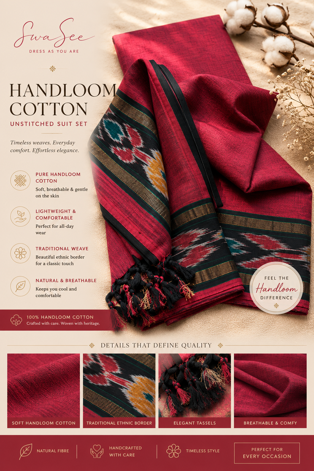 Handloom Cotton Set