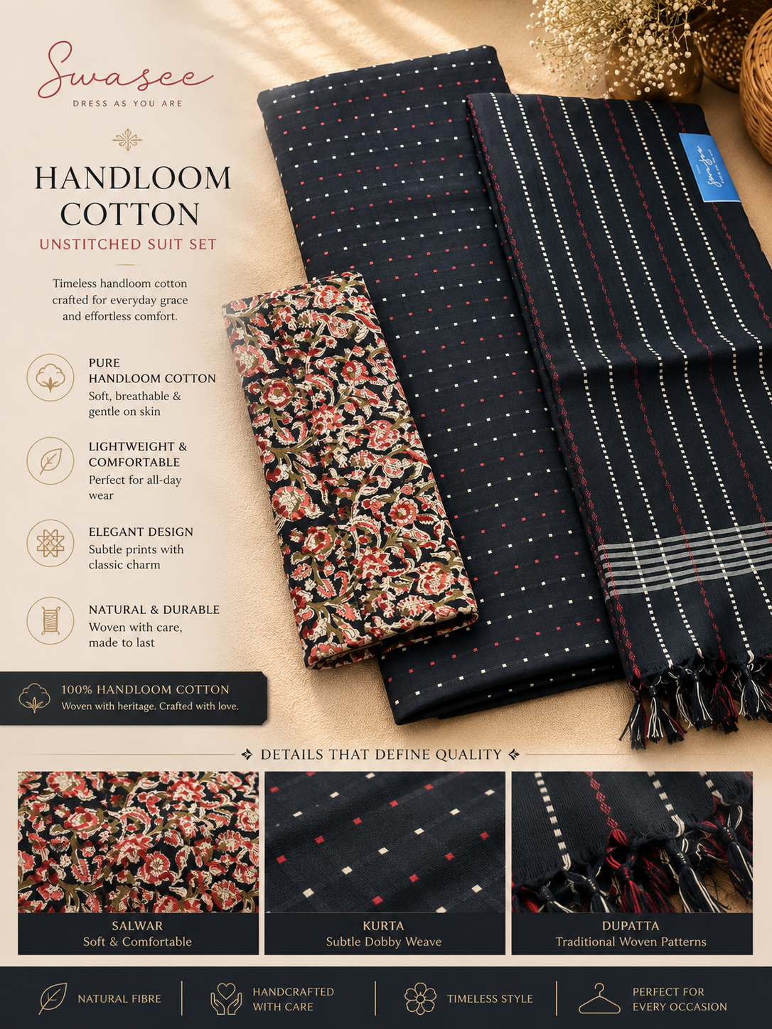 Handloom Cotton set