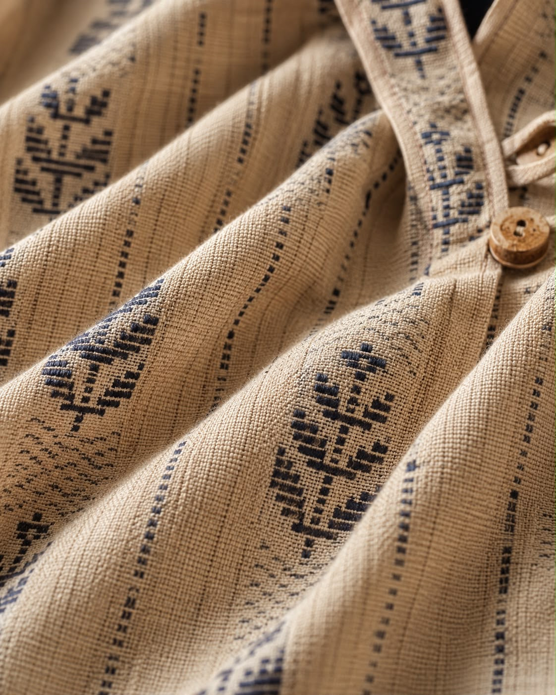 Mandarin collar kurta pant set