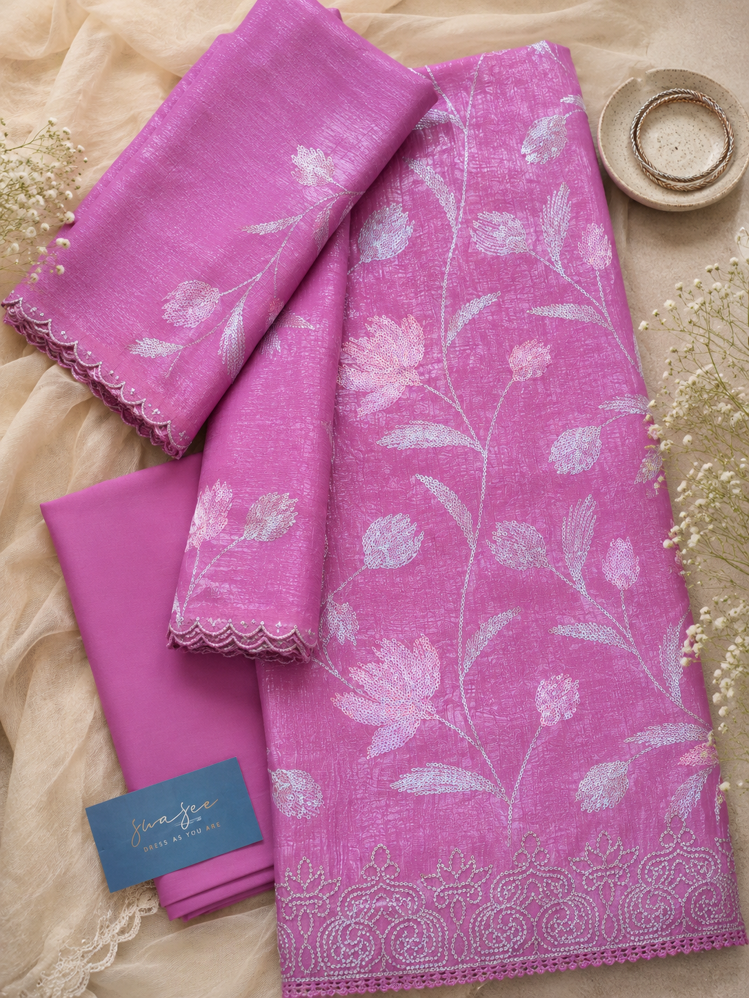 Burberry shimmer suit sets